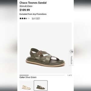 Chaco Townes Sandal Size 9